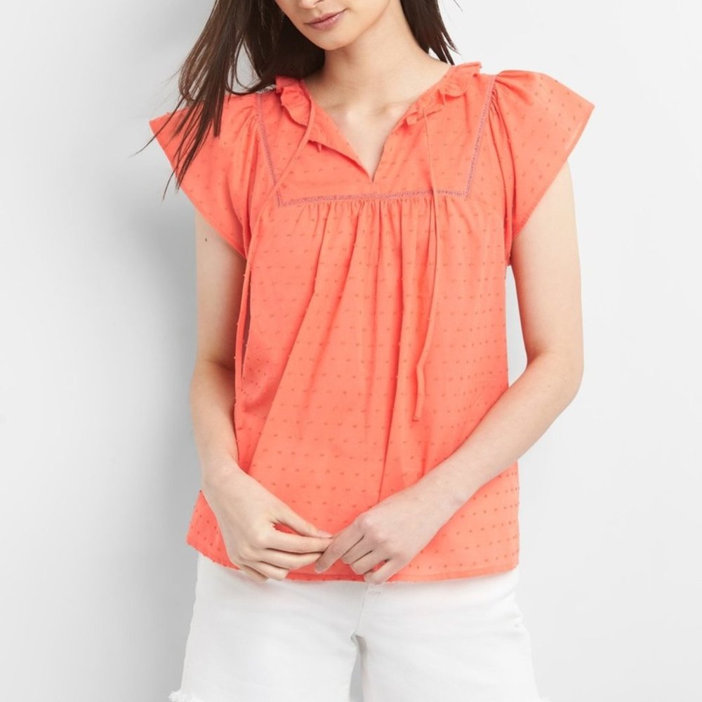 GAP Smock Top with neck tie, XS
